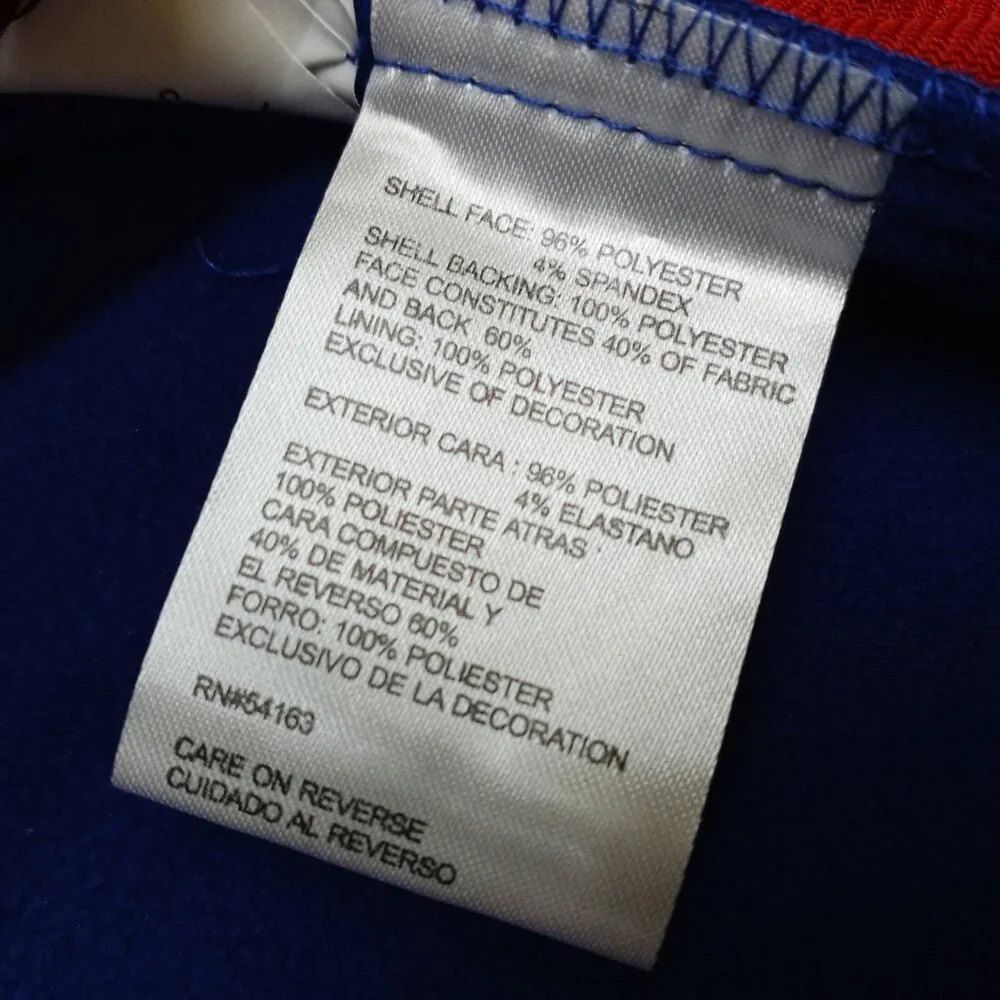 NEW YORK GIANTS NFL Team Apparel Jacket NEW NWT Men's XL